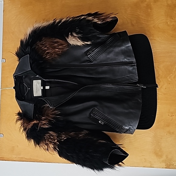 Runway leather and fur jacket - Picture 2 of 6